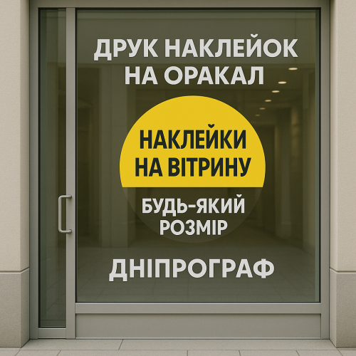 Наклейки на вітрину – реклама для вашого бізнесу