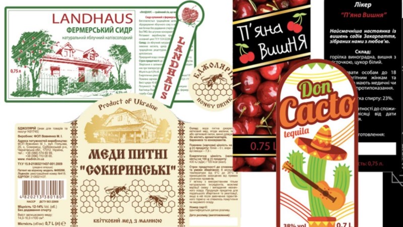 Етикетки для товарів: види, друк