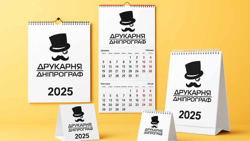 Брендовані календарі - стильна реклама на рік
